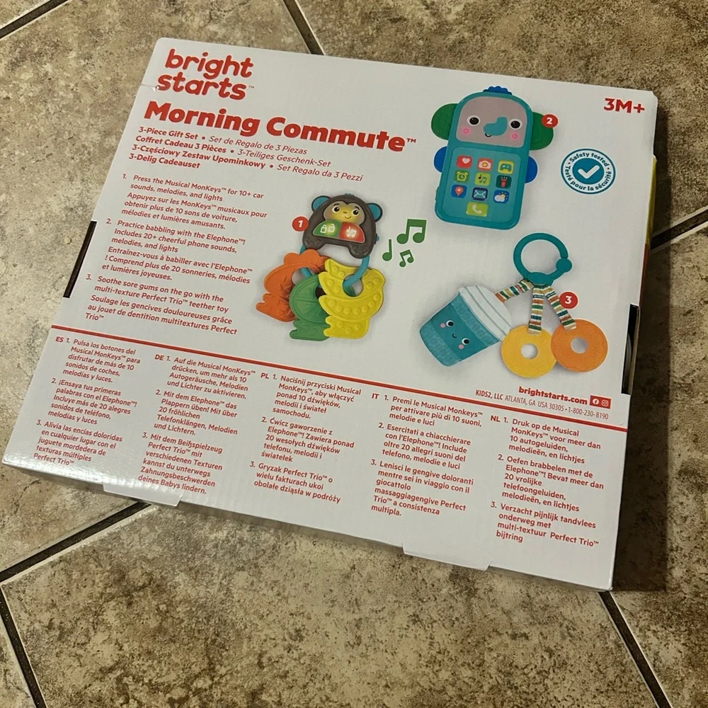Bright Starts Morning Commute Learning Toy Set -‎ Blue and Orange